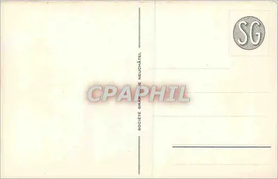Hospicjum Wielkiego Świętego Bernarda (2472 m) — alpejski widok z Mt. Vélan (3765 m) i Wielkim Combin (4317 m) — Społeczność Graficzna Neuchâtel — Rewers