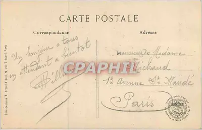 Kościół w Oisy — Kampania w Aisne 1914-15 — Wyd. Isly, Paryż, n° 47 — Rewers