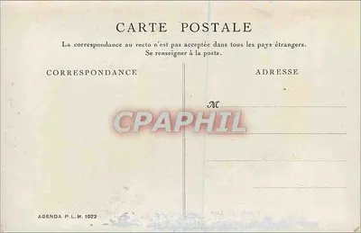 Côte d'Azur — Rochers de La Napoule — Agenda P.L.M. 1922 — Rewers