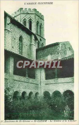 Ao redor de St-Girons — St-Lizier — O Claustro e a Torre da Igreja