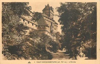 Haut-Koenigsbourg (alt. 757 m.) — A Entrada — Edição especial do castelo