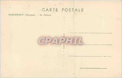 Barbezieux (Charente) — Zamek — Cim — Rewers