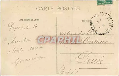 Paris - Grand Palais dos Campos Elísios — Construído por Deglarç, Louvet e Thomas, para a Exposição de 1900 - M. J. - n° 517 — Verso