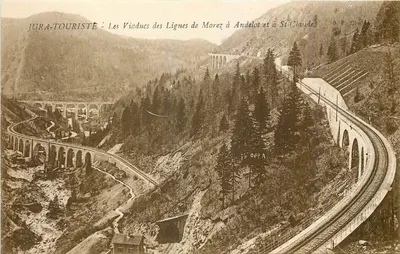 Os Viadutos das Linhas de Morez a Andelot e a St-Claude — JURA-TOURISTE — B.F. Châlons