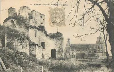 Gisors — Torre do Governador e Igreja — Editor não identificado, n° de série 11