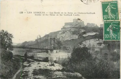 Les Andelys — As Margens do Rio Sena ao Castelo-Gaillard — Editor não visível, n° de série 159