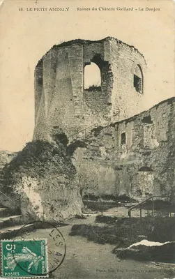 Le Petit Andely — Ruínas do Castelo Gaillard - O Donjon — Editor P. Eng. & Cie, n°28