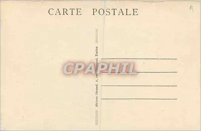 Toulon — A Magaud, rybałówstwo na linie — wydawca Citéld Giraud — Rewers