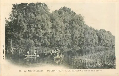 O Tour de Marne — De CHAMPIGNY a LA VARENNE pela margem direita — B.F., PARIS, n°32