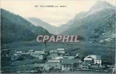 Val-d'Isère — vista panorâmica do vilarejo — Edição Bovard — Bourg-en-Maurite