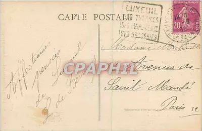 LUXEUIL-LES-BAINS — Dom François — wydawca Mathieu, n° 52 — Rewers