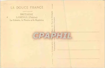 Lampaul (Finistère) — De Kruisweg, de Boog en het Dooptentoonstellingsgebouw — Les Éditions d'Art Yvan — Achterkant