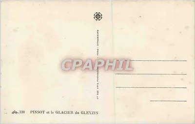 Pinsot e o Glacier do Gleyzin — C° dos Artes Fotográficas — Paris — Verso