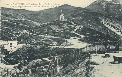 Dauphiné — Pelerinagem de Nossa Senhora da Salette — Local da aparição e o Col de l'Homme — E. R.