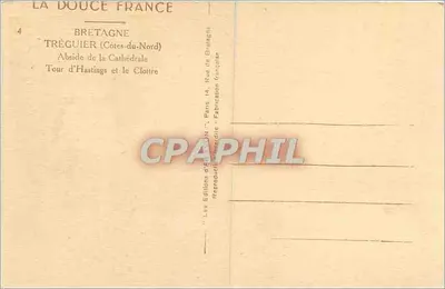Tréguier — Absyda katedry i klasztor — Wydawnictwo Tréguier — Rewers