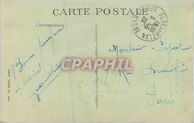 Foresta di Fontainebleau — La Dame d'Aprémont — Stron, editore, Fontainebleau — Verso