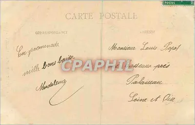 Floresta de Fontainebleau — O Jupiter — Editor: n° 2172 — Verso