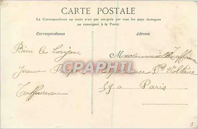Floresta de Fontainebleau — A Fonte dos Hermitas — G.B.N.G. Fontainebleau n°104 — Verso