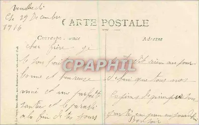 Żołnierz i kobieta — Szczęśliwy Nowy Rok — Visé Paris n°2610/2 — Rewers