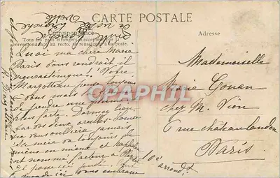 Quimper — Le Pare, uitzicht van boven — Uitgever ELD, n°7 — Achterkant