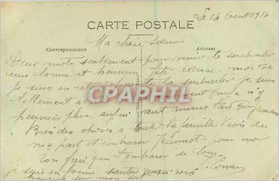 Bar-Je-Duc (Meuse) — Een Straat in ruinen — Benoist, uitgever, Bar-Je-Duc - Visé Paris 223 — Achterkant