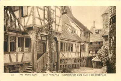 Haut-Kœnigsbourg — Cour Principal — Reconstituição de uma casa de Ammerschwihr