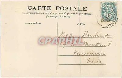 O Alagnon no Tunel — Cantal — LE LIORAN — M.T. I.L. — L'Auvergne — Verso