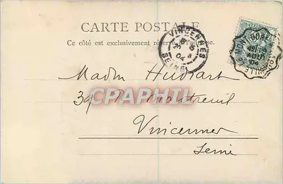 Widok wodospadu Plat-à-Barbe — La Bourboule — R.&J.D. 10987, 22 — Rewers