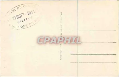 Gavarnie - A Brecha de Roland — editor Gavarnie des Arts Photographiques, Strasbourg, n° 51 — Verso