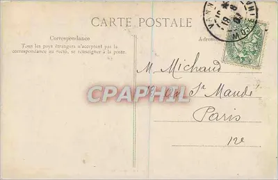 VANNES — A Torre Trompette — Coleção H. Laurent-Pari-Louis — Verso