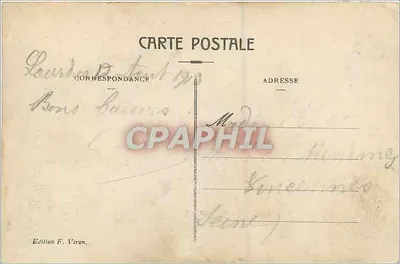 Lourdes - Widok ogólny — Wydawnictwo F. Viron, nr 10 — Rewers