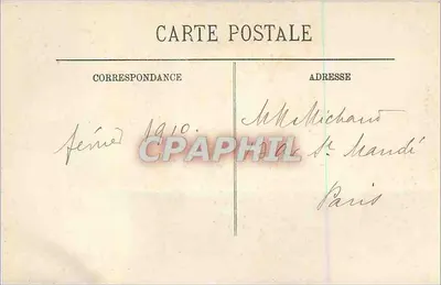 Inundações de Paris (Janeiro 1910) — Boulevard Diderot, canto da Rue de Bercy — LL. — Verso