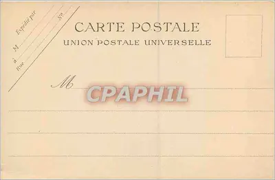 Vincennes - O Donjon — editor Union Postale Universelle — Verso