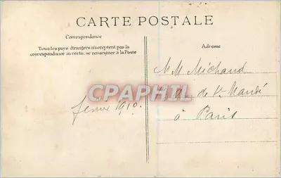 PARIS - A Rue de Buffon — Cheia do rio Sena — Editor E.P.D. n° 137 — Verso
