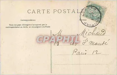 PLOUHARNEL-CARNAC — Dolmen Rondosec — Kolekcja Louis Dufour, n° 2176 — Rewers