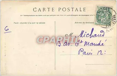 Douarnenez — Port i flotylla sardynijska — Kolekcja Villaren, nr 3884 — Rewers