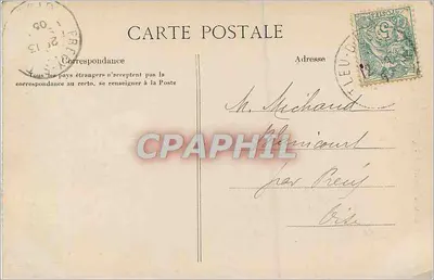 SAINT-LEU-d'ESSERENT — Facha da Catedral — phot. Trémont Beaumont-sur-Oise — Verso