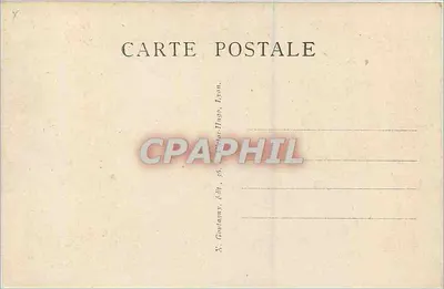 LYON — Parco della Tête-d'Or, vista artistica sul lago — editore X. Gautatany, Lione, n° 43 — Verso