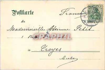 Colmar i. Els., Katedra św. Józefa — wydawca Gebbrider-Metz, Tübingen, n° 11895 — Rewers