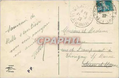 Colmar - Place Rapp - pomnik Rappa, wydawca nieznany, nr serii 9 — Rewers