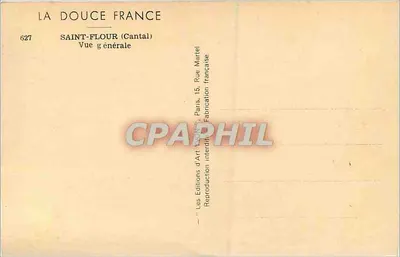 Saint-Flour (Cantal) — Ogólny widok — La Douce France, nr 627 — Rewers