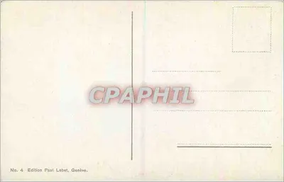 Ginevra. Il Monte Bianco, 4810 metri — Edizione Paul Lebet, Ginevra, n°4 — Verso