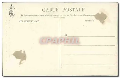 Servante em um Château do País de Léon — Bretanha — Editor E. Hamonic, St-Brieuc, n° 1037 — Verso