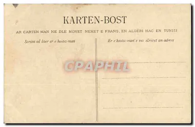 Jovem de Pont-l'Abbé — Estudo dos chapéus da Bretanha — Coleção Villann, Quimper, n°1237 — Verso