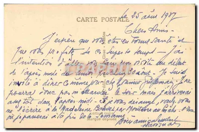 Jovem Menina de Carhaix — A Bretanha — Saby, n°28 — Verso