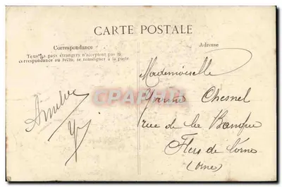 Trajes Bretões — Menina de Pont-l'Abbé — E.D. n°448 — Verso
