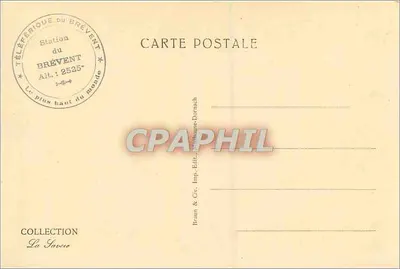 Chamonix — Vista geral e Mont Blanc — Braun & Cie, Dornach — Verso