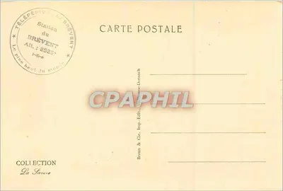 Chamonix — Plan Praz — Pastorale Szene und die Kette des Mont Blanc — cliché A. Jaun — Rückseite