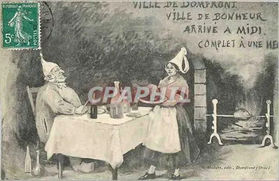 Cidade de Domfront — Cidade da felicidade — G. Hubert, editor, Domfront (Orne)