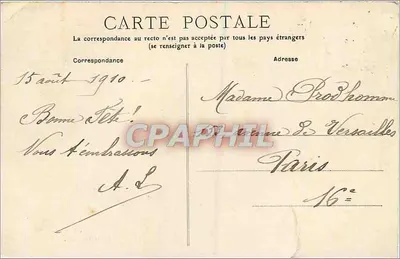 Cidade de Domfront — Cidade da felicidade — G. Hubert, editor, Domfront (Orne) — Verso